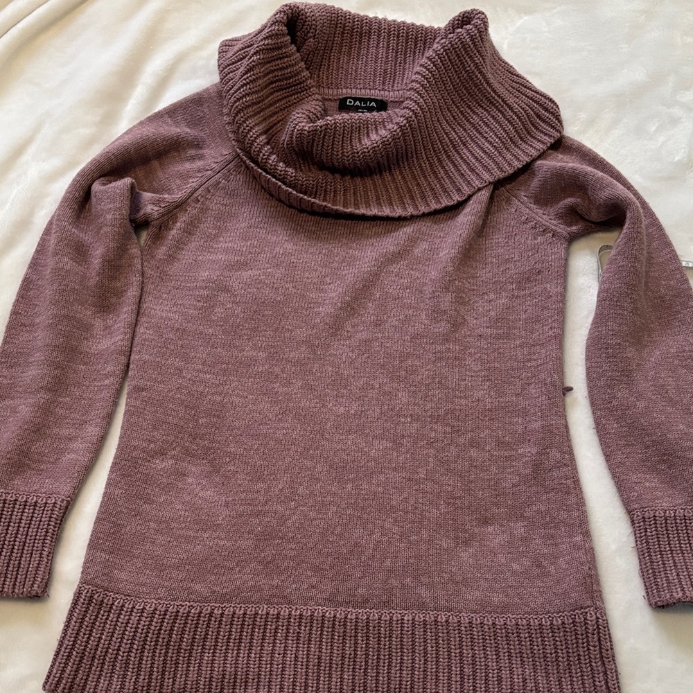 Dalia Women's Mauve Cowl Neck Sweater